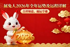 屬兔人2026年運(yùn)勢(shì)及運(yùn)程每月運(yùn)程